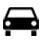 An icon representing the front of a vehicle with a windshield and two visible wheels.
