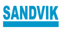 The Sandvik logo. The word 