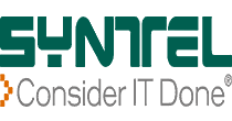 The Syntel logo. The word 